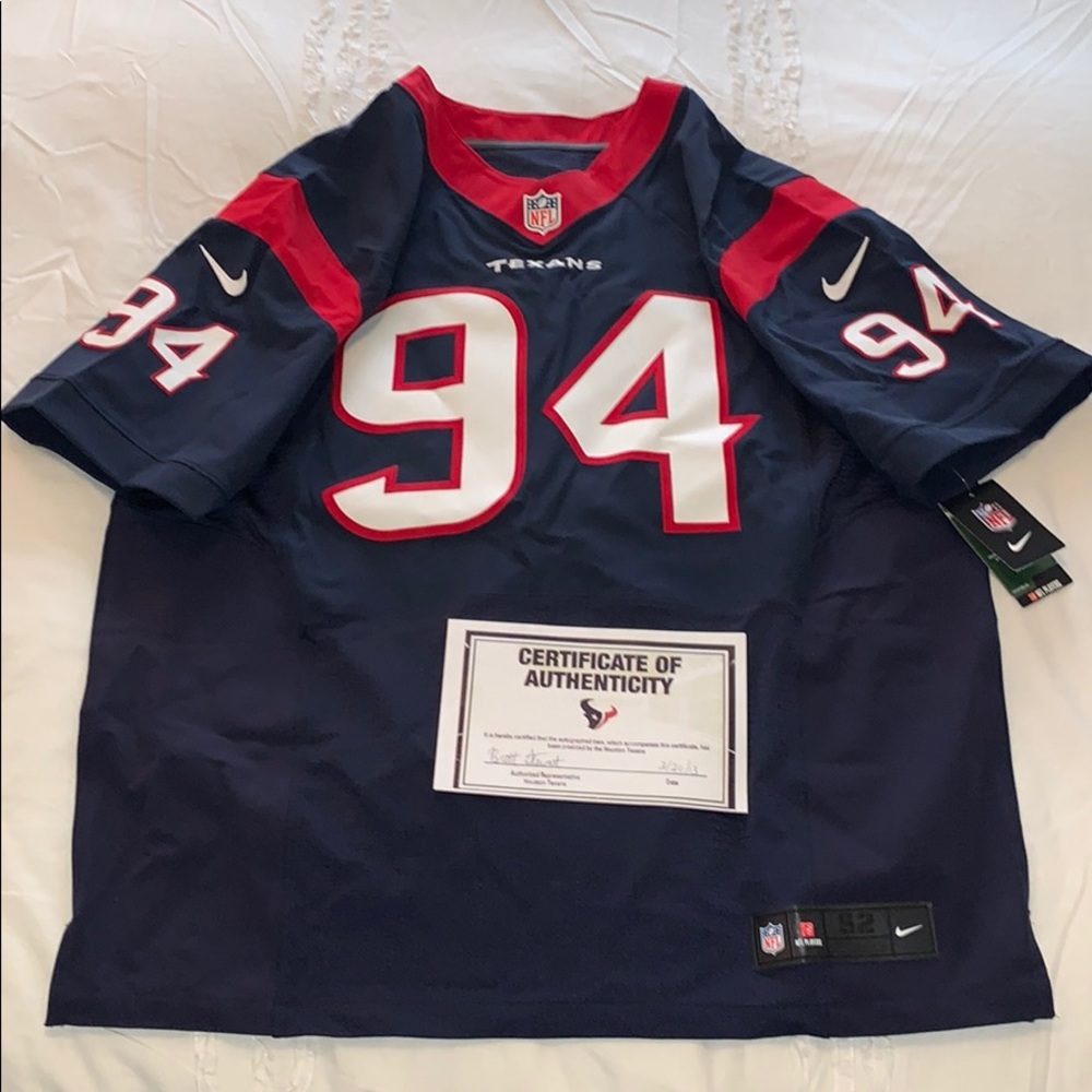 Antonio Smith Autographed Authentic Jersey - Picture 2 of 5